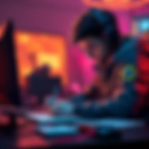 A competitive CS player writing down ambitious goals for 2026 at a desk, focused and determined.