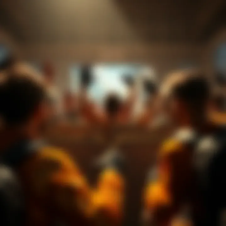 A group of gamers celebrating a win in CS:GO, with a screen showing the game interface in the background, highlighting its popularity over Counter Strike 2.