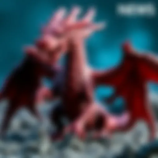 A detailed 17cm Cthulhu Dragon Kaiju miniature ready for a battle on the Voidsea, featuring scales and wings