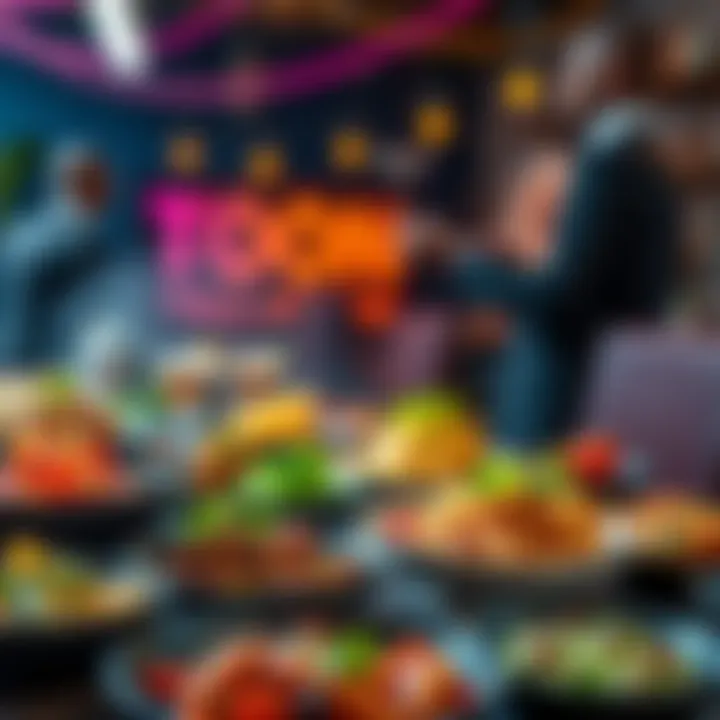 A vibrant spread of dishes featuring colorful ingredients and flavors, celebrating a culinary event for tan and dark skin Nikki players.