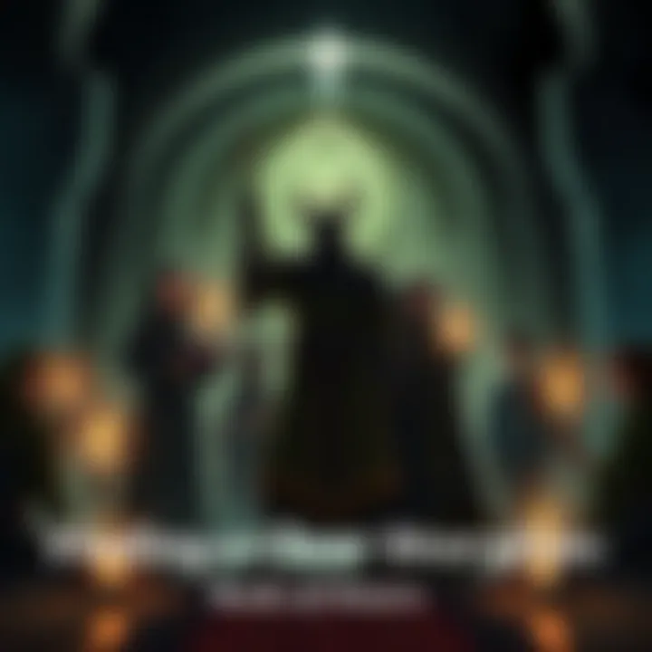 Illustration of characters from Cultist Simulator and Book of Hours in a mystical setting