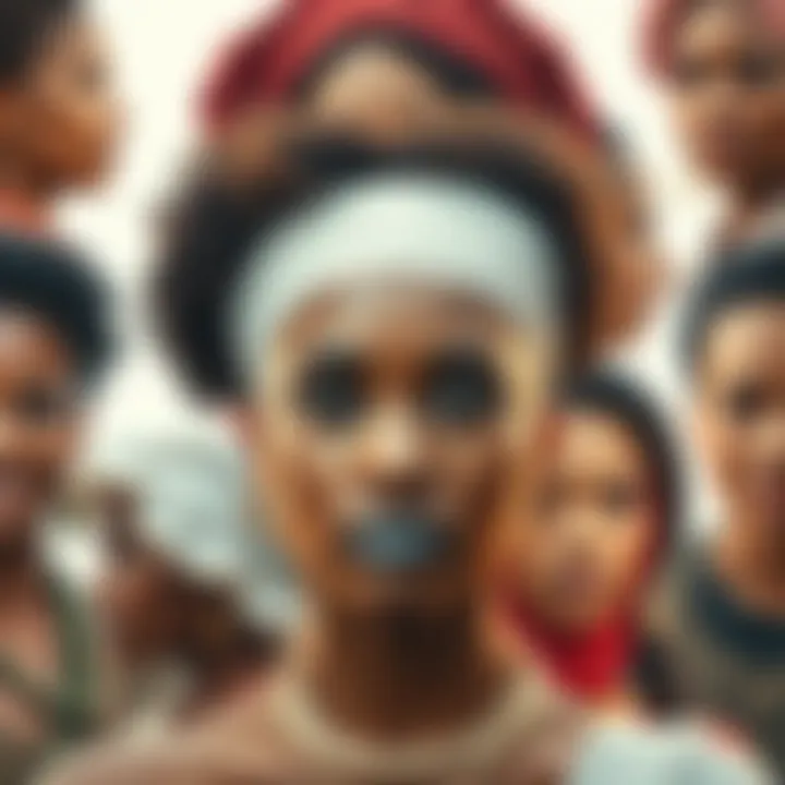 A collage of diverse women representing different cultures and ideals of beauty, showcasing a range of styles, expressions, and backgrounds.