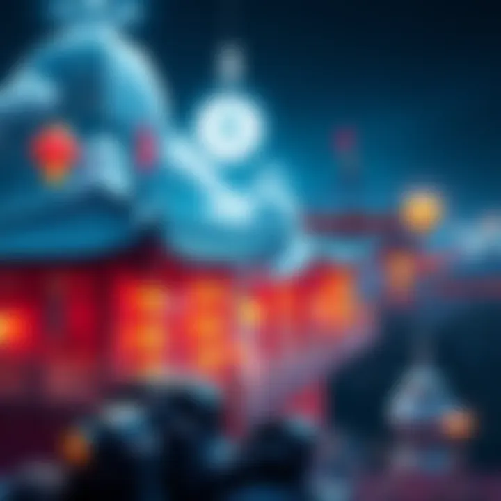 A visual of traditional Chinese elements blending with digital graphics, symbolizing the connection between ADA and Chinese culture.