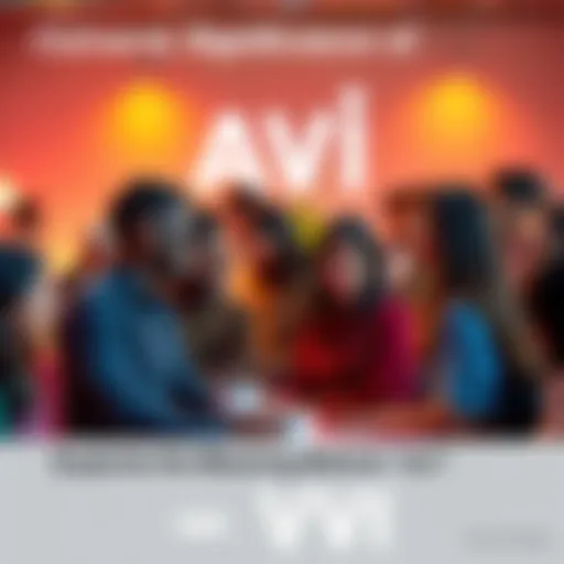 Cultural Significance of Avi A diverse group of people engaging in conversation about the term 'avi' in various cultural contexts