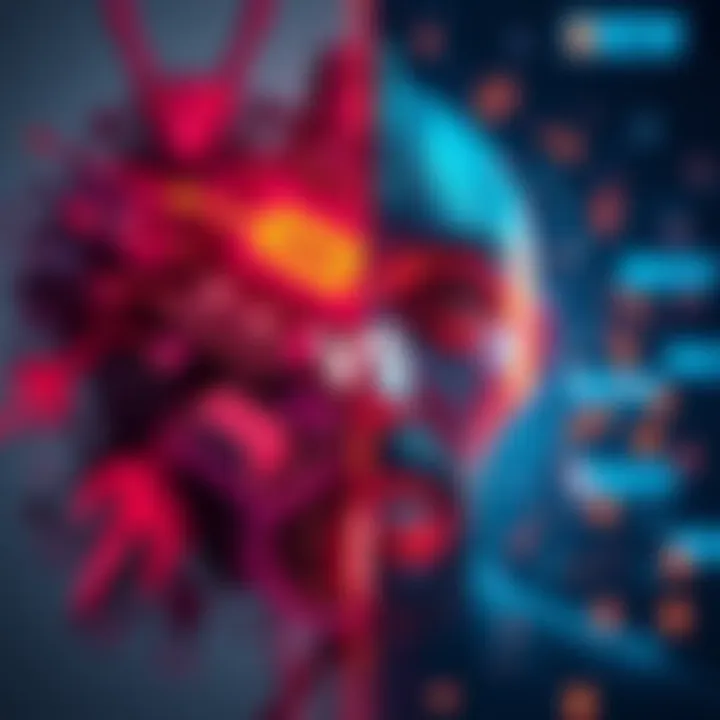 A split-image showing contrasting examples of current trends and new innovations, illustrating societal changes and technology.