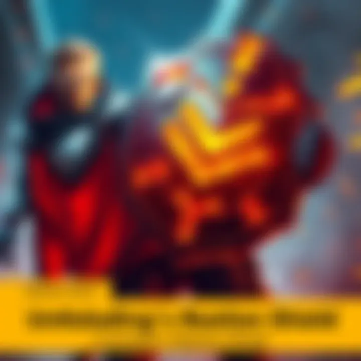 A character showcasing the Custodian's Bastion shield, demonstrating its glowing features and protective capability in an action-packed scene.