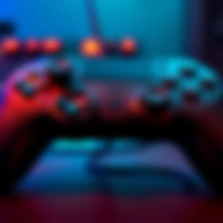 A close-up view of a gaming controller with unique button and paddle bindings, showcasing personalized configurations for competitive gaming.