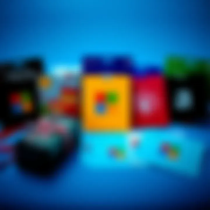 A collection of new custom Microsoft gift cards showcasing unique designs for various occasions.