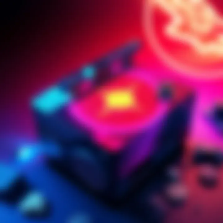 A vibrant custom Series X console designed to celebrate the game Revenge of the Savage Planet, showcasing unique artistry and creativity.