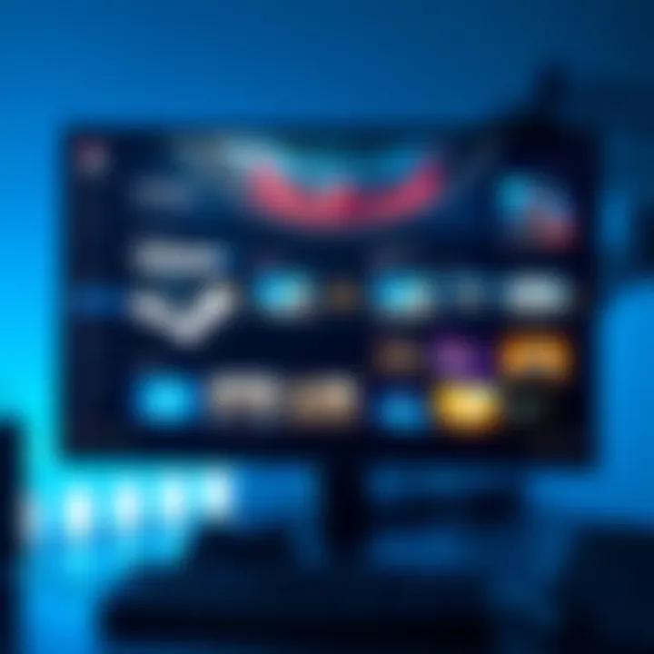 A personalized Steam interface showing unique themes and layouts on a computer screen