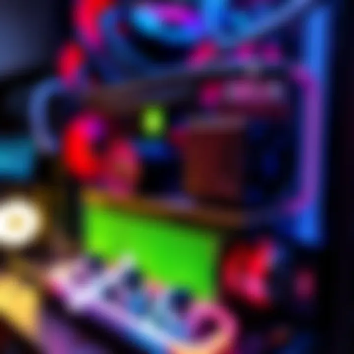 A custom water cooling loop installed on a Steam Deck, showing tubing, pump, and radiator for enhanced cooling performance while gaming.