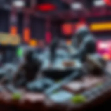 A detailed view of a 1:4 diorama showcasing game-accurate features and custom details.