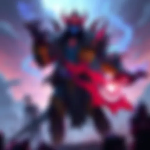 Axiom, the Paradox Architect, showcasing his strategic abilities in a vibrant Dota 2 landscape.