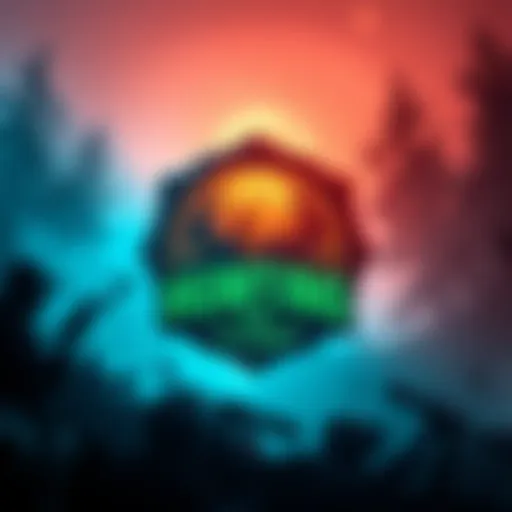 A custom badge featuring a hunting theme from an upcoming game, showcasing campaign and multiplayer elements.