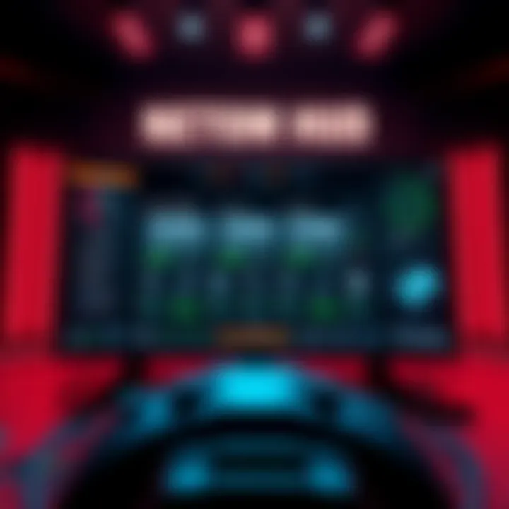 A gamer customizing their HUD and minimap interface on a screen, showing various layout options and tools