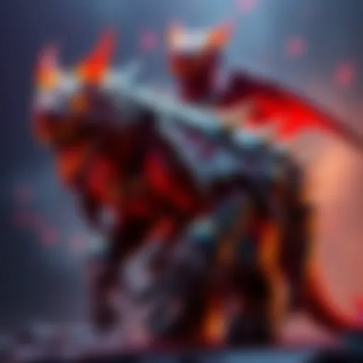 Custom Monster Hunter Design of Enraged Svammedyr A fierce custom design of the enraged Svammedyr character from Monster Hunter, showcasing its intense battle stance and detailed armor.