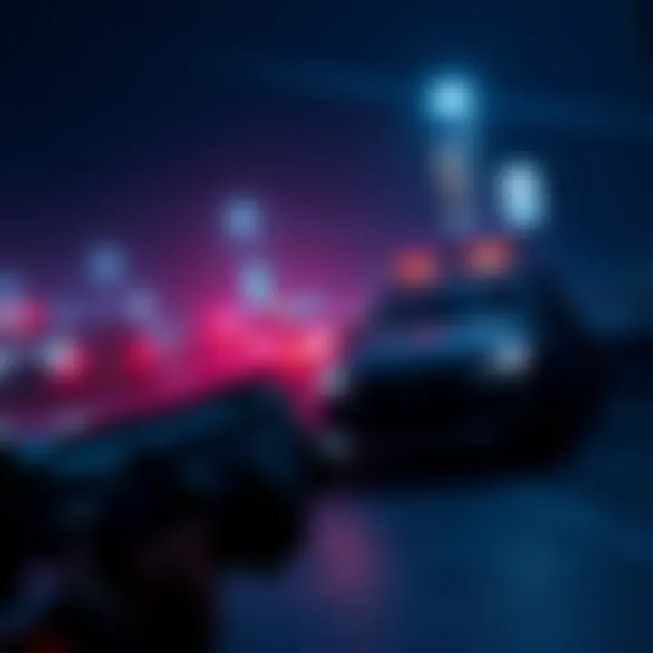 Display of custom night mode graphics designed for Call of Duty Mobile, showcasing darker settings and night theme elements