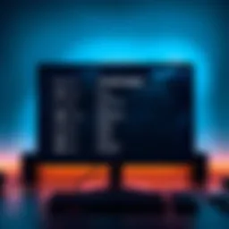 A computer screen displaying a customized pause menu with various options for a video game.