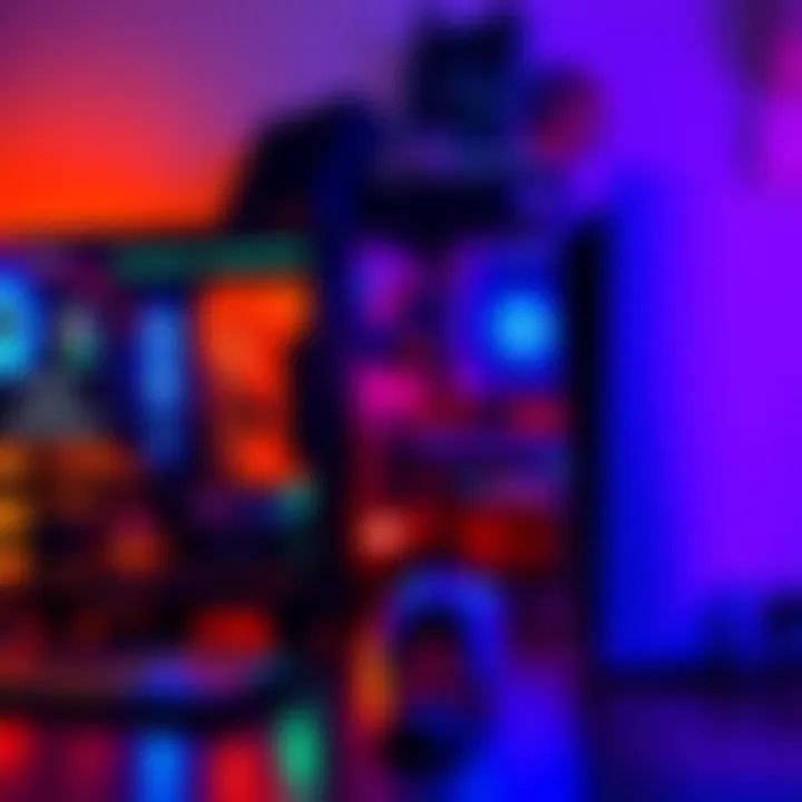 A comparison of a gaming setup featuring a custom-built PC alongside a PS5 console, highlighting the performance and flexibility of PC gaming.
