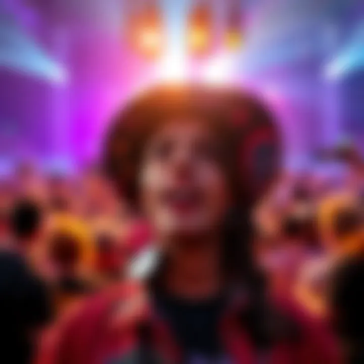 Custom shirt inspired by concert vibes Creative custom shirt featuring designs inspired by Sabrina Carpenter's game skins, worn by a fan at a concert