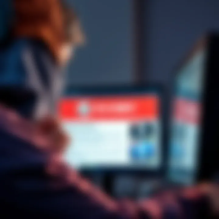 A frustrated customer looks at a computer screen showing a warning about fake Steam accounts from Junao_game on G2A.