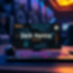 A customized gaming deck with unique name displayed on the screen, showcasing personalization in gaming.