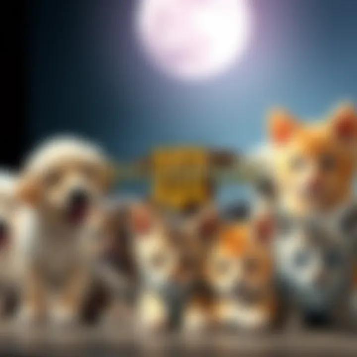 A collage of cute animals like puppies and kittens with a Civilization III game code overlay