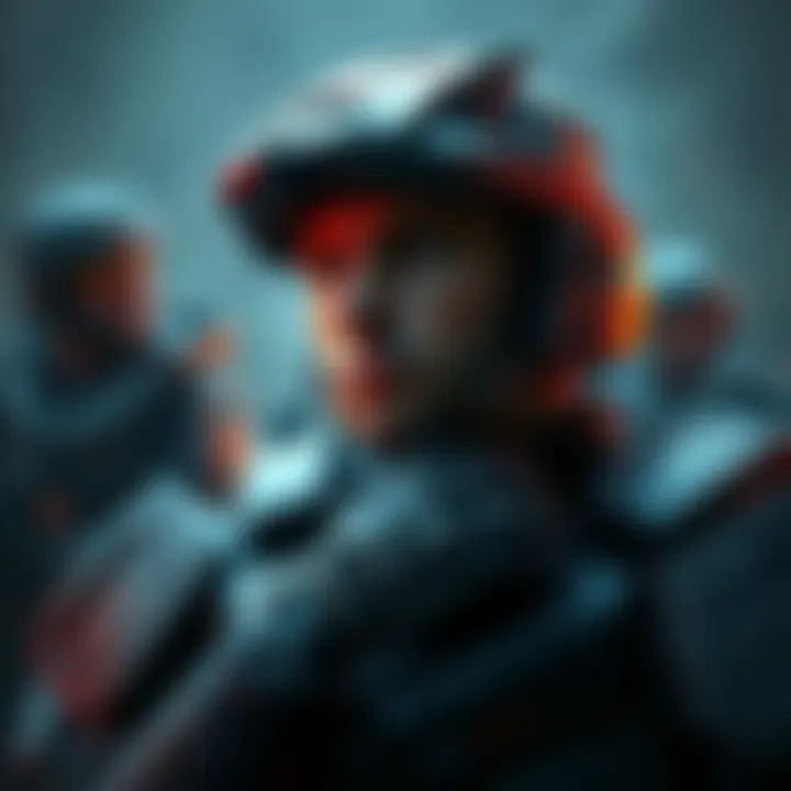 Cutter contemplating the UNSC's strategy in Halo Wars, showing a serious expression and military background.