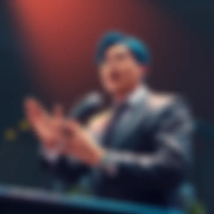 CyberConnect2's president speaking passionately about .hack//Z.E.R.O development at a press event