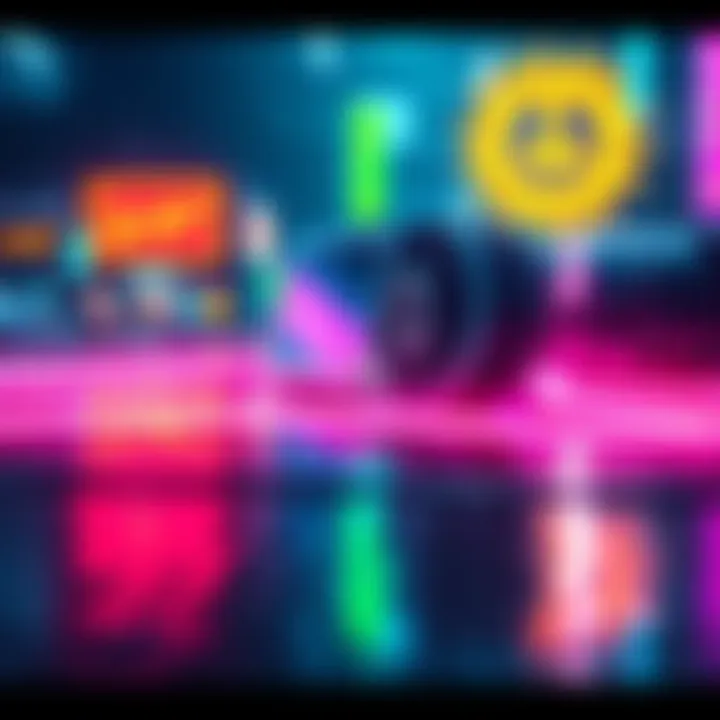 A screenshot of a popular Instagram post featuring Cyberdejavú 2077, showcasing vibrant graphics and engaging content that attracts many likes and comments.