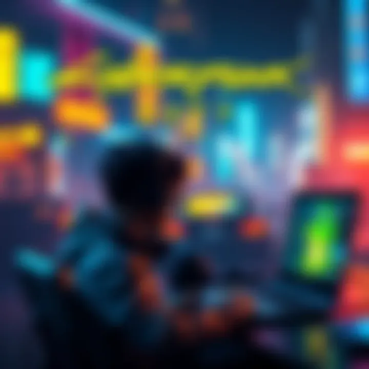 A gamer playing Cyberpunk 2077 on a MacBook, showcasing settings and performance tips.
