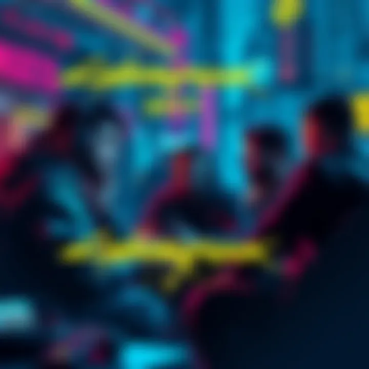 A group of players discussing their experiences with Cyberpunk 2077 while gaming together