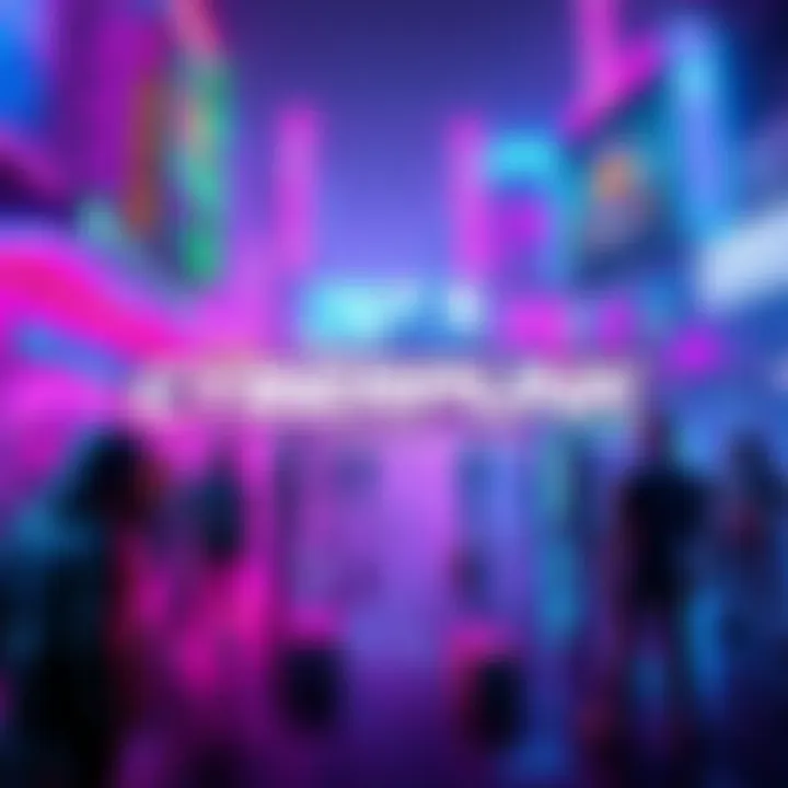 A vibrant scene featuring various cyberpunk characters and neon city lights, representing popular cyberpunk games across platforms.