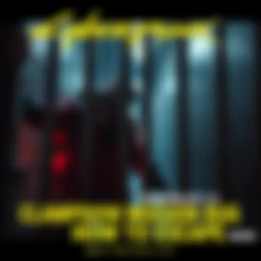 A character in Cyberpunk 2077 2.5 struggling to escape a jail cell during the clampdown mission