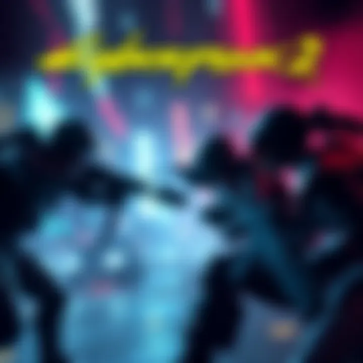 Cyberpunk 2 Combat Improvements A dynamic scene depicting players discussing combat enhancements in Cyberpunk 2, focusing on melee, weapons, and netrunning features.