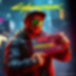 A gamer showcasing a Cyberpunk Ultimate account for random giveaway after accidental purchase.
