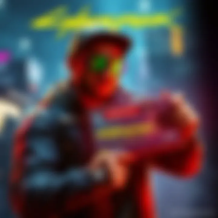 A gamer showcasing a Cyberpunk Ultimate account for random giveaway after accidental purchase.