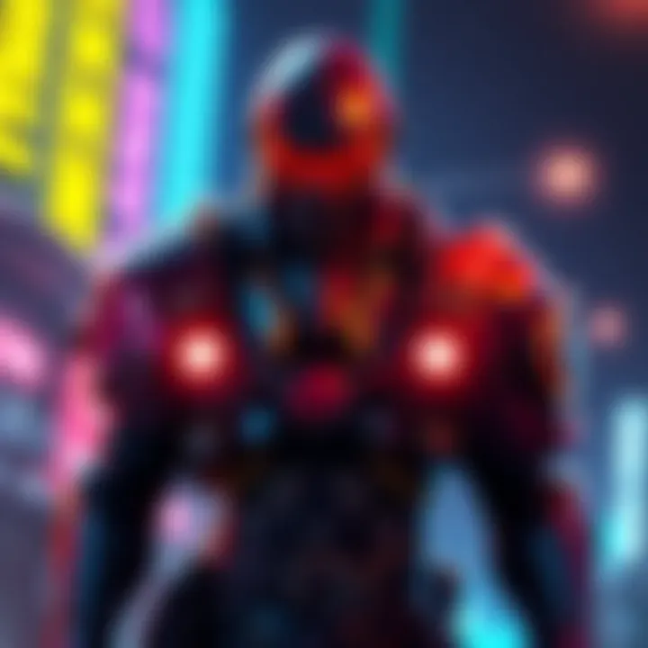 A character in Cyberpunk 2.0 wearing stylish armor, showcasing clothing stats and enhancements for gameplay improvement.