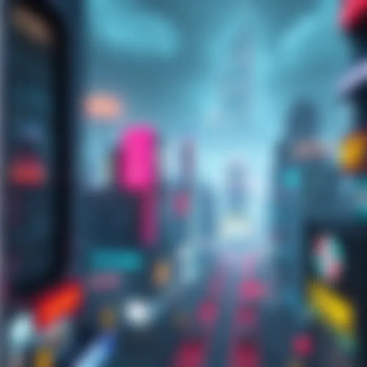 Cyberpunk Cityscape A futuristic city filled with neon lights and towering skyscrapers, showcasing a vibrant cyberpunk aesthetic.