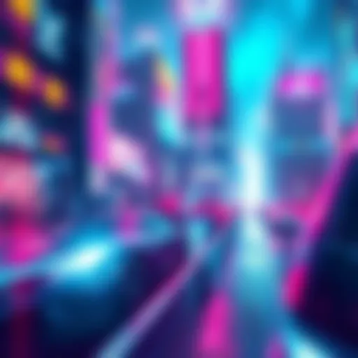 A vibrant cyberpunk city with neon lights and futuristic buildings, showcasing the evolution of technology and culture in 2026.
