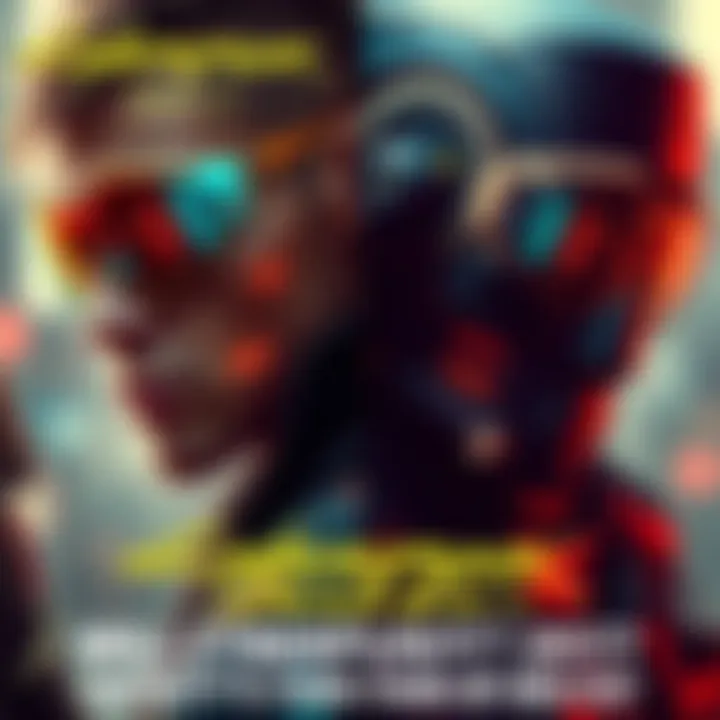 A side-by-side view of Cyberpunk 2077 character and Deus Ex character showcasing futuristic technology and character enhancements.