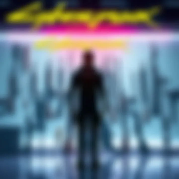 A character in Cyberpunk 2077 stands in front of a selection of various weapons, considering which to keep and which to drop, showcasing different types of firearms and melee weapons.