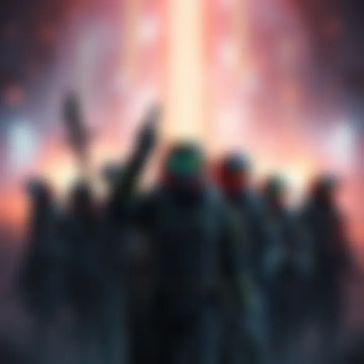 Group of Guardians in D2 gear gathering in excitement for the upcoming game update