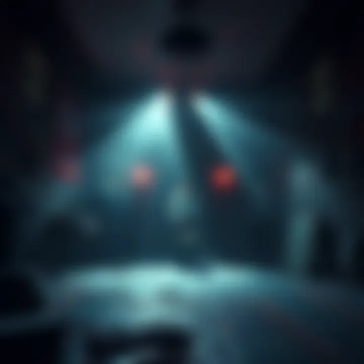 A dark, eerie setting from the game D2 featuring scary environments and suspenseful elements