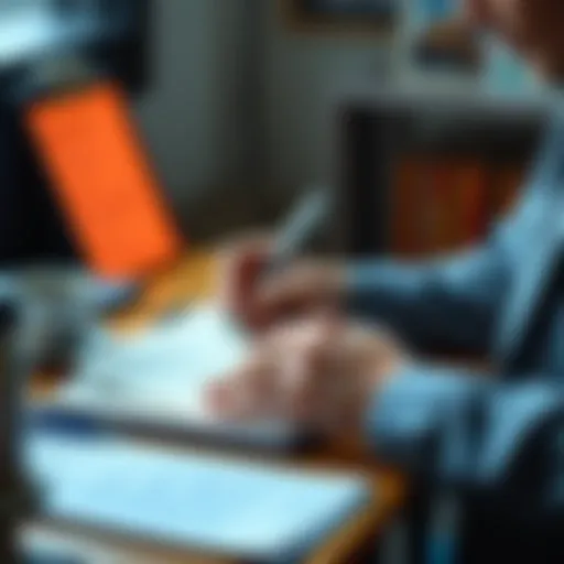 Person writing a to-do list with a planner and coffee