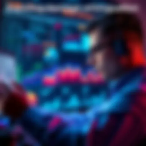 Person analyzing data charts and graphs related to damage attenuation