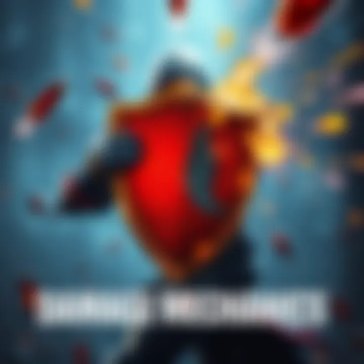 A character with a shield deflecting incoming damage, illustrating the concepts of damage immunity and damage reduction in a game.