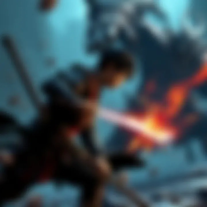 Dan faces a strong enemy in Sekiro, showcasing his skills in a dramatic fight scene