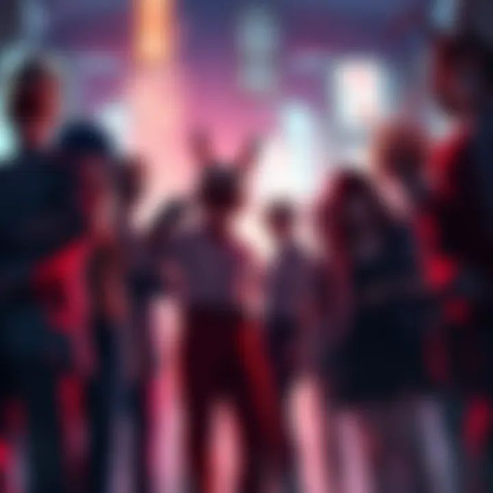 Characters from Danganronpa and Dead By Daylight together in a dramatic scene