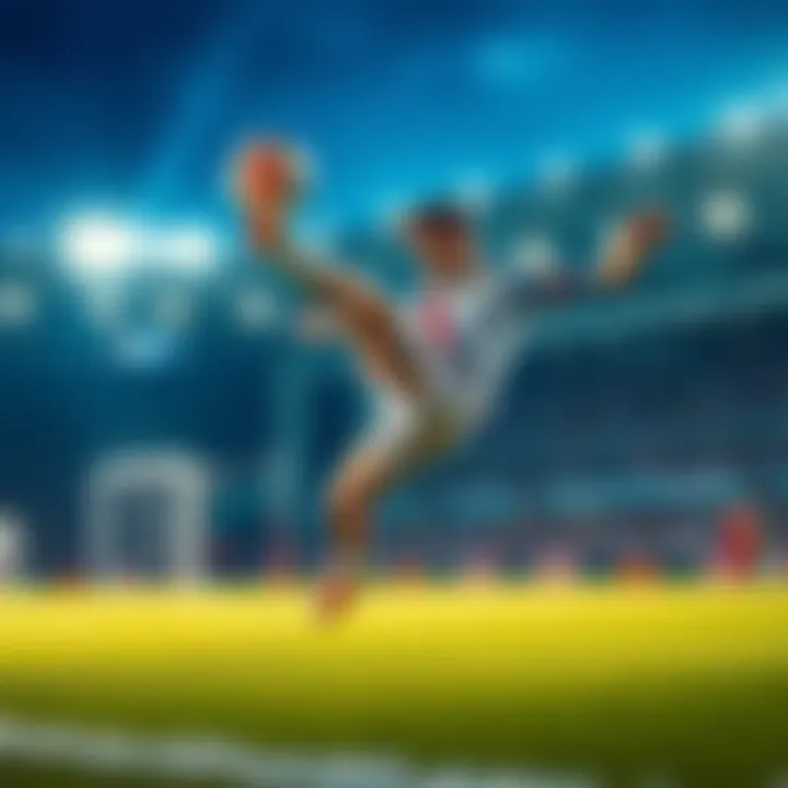 Daniel performs an impressive double flip reset goal on the soccer pitch, thrilling fans with his skill and creativity.